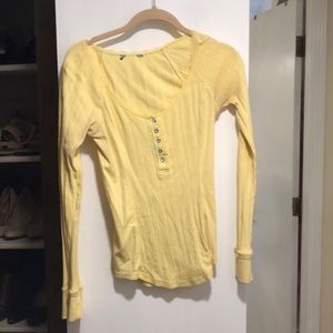 Yellow free people top
